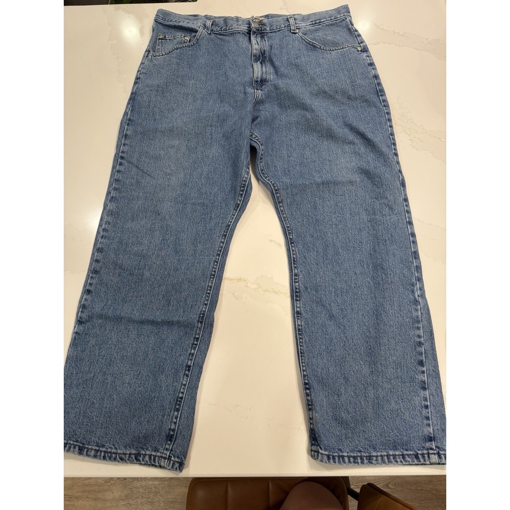 Wrangler Hero Originals Jeans Mens 40x30 Blue Excellent Straight Leg Denim USA